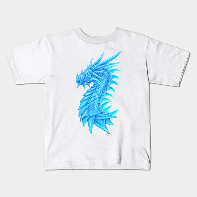 Ice Dragon Kids T-Shirt by chriskar